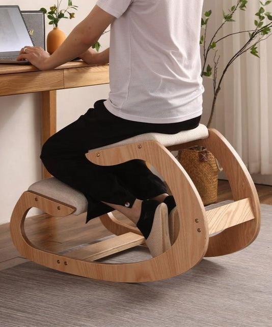 VEVOR Ergonomic Wooden Kneeling Chair