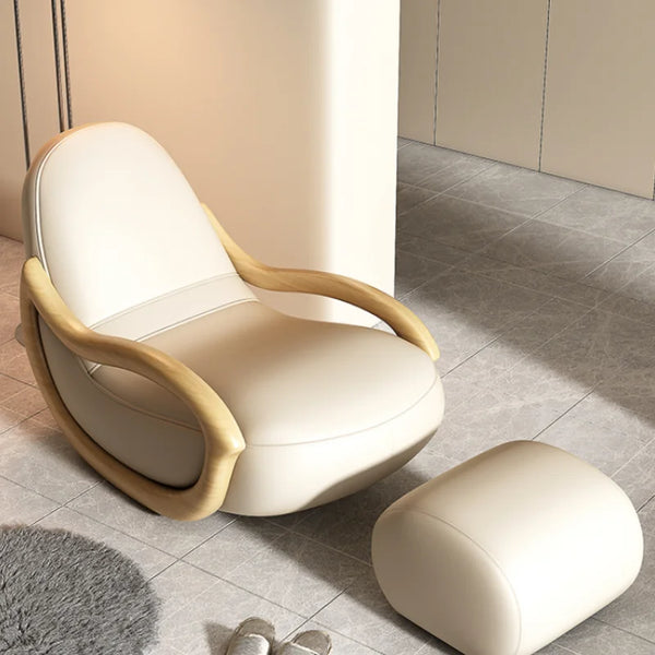 Luxury Nordic Recliner Rocking Chair for Living Room & Balcony