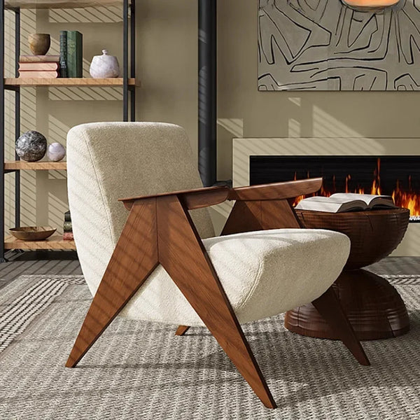 Elastic Living Room Chair – Modern Nordic Design with Back Support