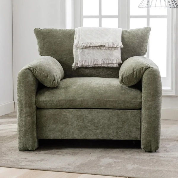 Green Oversized Armchair - 38.6'' Wide Modern Lounge Chair